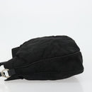 GUCCI Bamboo Shoulder Bag Nylon Black Silver 001 1577 Auth bs34590-4