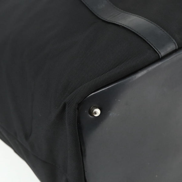 GUCCI Bamboo Hand Bag Nylon Black Silver 002 2854 0412 5 Auth bs34591