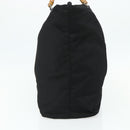 GUCCI Bamboo Hand Bag Nylon Black Silver 002 2854 0412 5 Auth bs34591-4