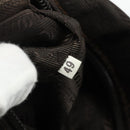 PRADA Chain Shoulder Bag Nylon Beige Gold Auth bs34596-12
