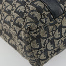 Christian Dior Trotter Canvas Tote Bag Navy Gold Auth bs34597A-11