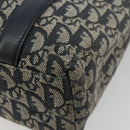 Christian Dior Trotter Canvas Tote Bag Navy Gold Auth bs34597A-12