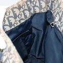 Christian Dior Trotter Canvas Tote Bag Navy Gold Auth bs34597A-18