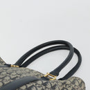 Christian Dior Trotter Canvas Tote Bag Navy Gold Auth bs34597A-8
