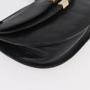 Chloe Shoulder Bag Leather Black Gold Auth bs34599-15