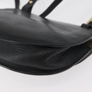 Chloe Shoulder Bag Leather Black Gold Auth bs34599-18