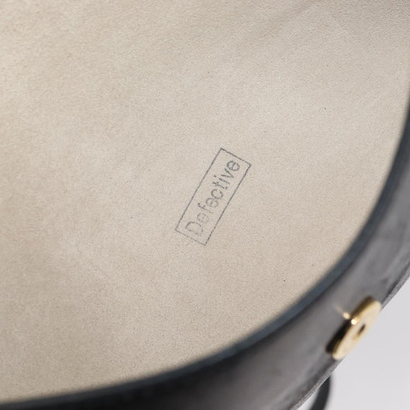 Chloe Shoulder Bag Leather Black Gold Auth bs34599