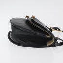 Chloe Shoulder Bag Leather Black Gold Auth bs34599-3