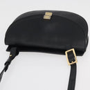 Chloe Shoulder Bag Leather Black Gold Auth bs34599-6