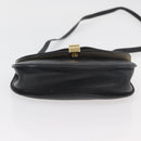 Chloe Shoulder Bag Leather Black Gold Auth bs34599-5