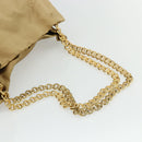 PRADA Chain Tote Bag Satin Gold Auth bs34600-7