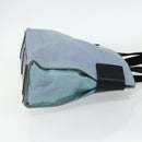 PRADA Tote Bag Nylon Light Blue Silver Auth bs34601-4