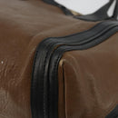Chloe Tote Bag Leather Brown Gold Auth bs34603-15
