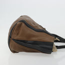 Chloe Tote Bag Leather Brown Gold Auth bs34603-3