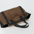 Chloe Tote Bag Leather Brown Gold Auth bs34603-6
