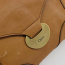 Chloe Shoulder Bag Leather Beige Gold Auth bs34605-15