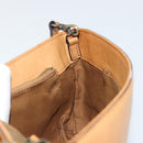 Chloe Shoulder Bag Leather Beige Gold Auth bs34605-18