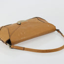Chloe Shoulder Bag Leather Beige Gold Auth bs34605-6