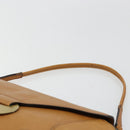 Chloe Shoulder Bag Leather Beige Gold Auth bs34605-8