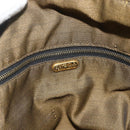 FENDI Zucca Canvas Hand Bag Black Brown Auth bs34606-17