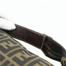 FENDI Zucca Canvas Hand Bag Black Brown Auth bs34606-7