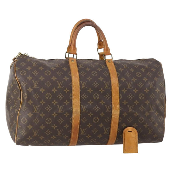 LOUIS VUITTON Monogram Keepall 50 Boston Bag M41426 LV Auth bs34609