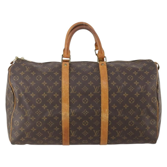 LOUIS VUITTON Monogram Keepall 50 Boston Bag M41426 LV Auth bs34609