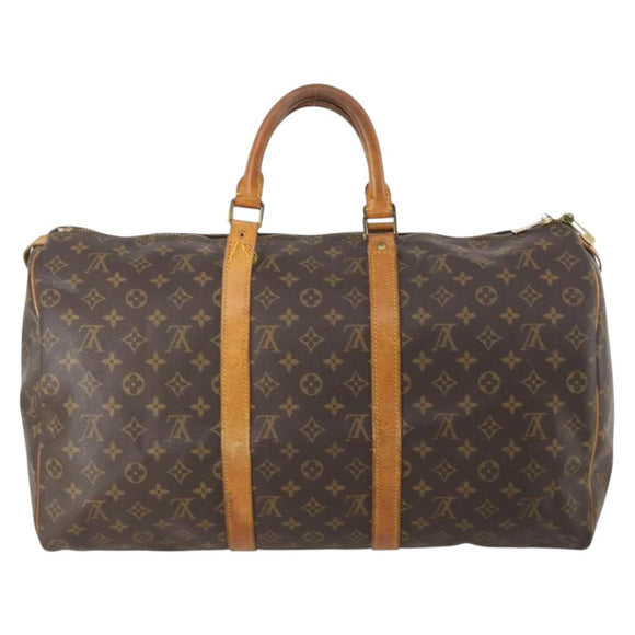 LOUIS VUITTON Monogram Keepall 50 Boston Bag M41426 LV Auth bs34609