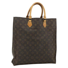 LOUIS VUITTON Monogram Sac Plat Hand Bag M51140 LV Auth bs34613