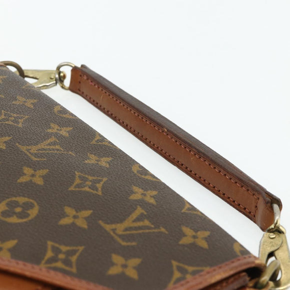 LOUIS VUITTON Monogram Sac Biface Hand Bag 2way M51310 LV Auth bs34617