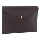LOUIS VUITTON Taiga Document Case Acajou M99087 LV Auth bs34620-1
