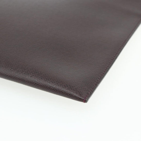 LOUIS VUITTON Taiga Document Case Acajou M99087 LV Auth bs34620