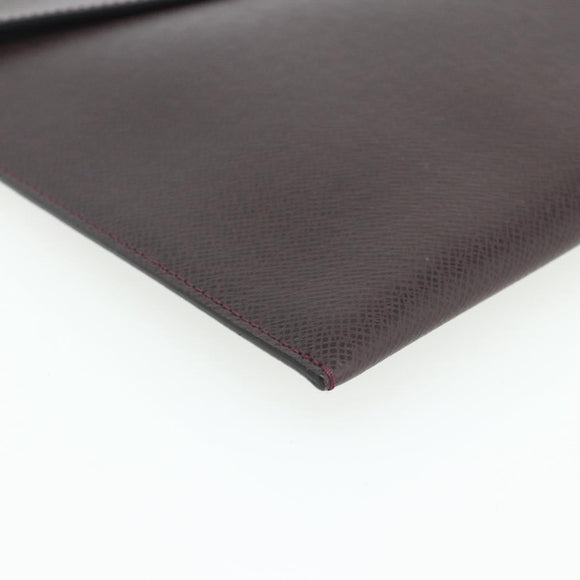 LOUIS VUITTON Taiga Document Case Acajou M99087 LV Auth bs34620