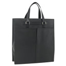 CARTIER Tote Bag Leather Black Gold Auth bs34621-1