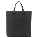 CARTIER Tote Bag Leather Black Gold Auth bs34621-2