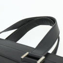CARTIER Tote Bag Leather Black Gold Auth bs34621-8