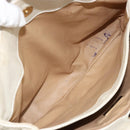 BOTTEGA VENETA INTRECCIATO Tote Bag Leather White Gold Auth bs34623-11