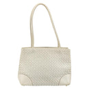 BOTTEGA VENETA INTRECCIATO Tote Bag Leather White Gold Auth bs34623-2