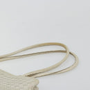 BOTTEGA VENETA INTRECCIATO Tote Bag Leather White Gold Auth bs34623-14