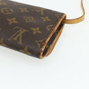 LOUIS VUITTON Monogram Pochette Twin GM Umhängetasche M51852 LV Auth bs34626-17