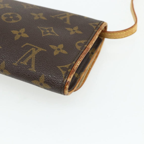 LOUIS VUITTON Monogram Pochette Twin GM Umhängetasche M51852 LV Auth bs34626