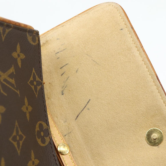 LOUIS VUITTON Monogram Pochette Twin GM Umhängetasche M51852 LV Auth bs34626