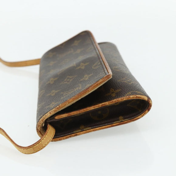 LOUIS VUITTON Monogram Pochette Twin GM Umhängetasche M51852 LV Auth bs34626
