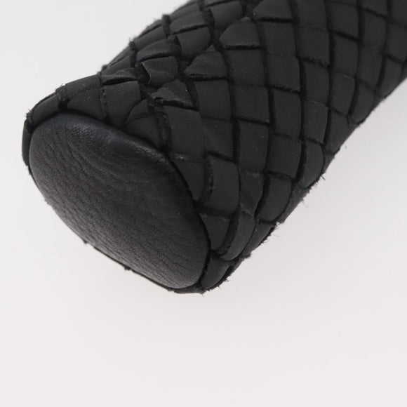 BOTTEGA VENETA INTRECCIATO Shoulder Pouch Leather Gray Auth bs34629A