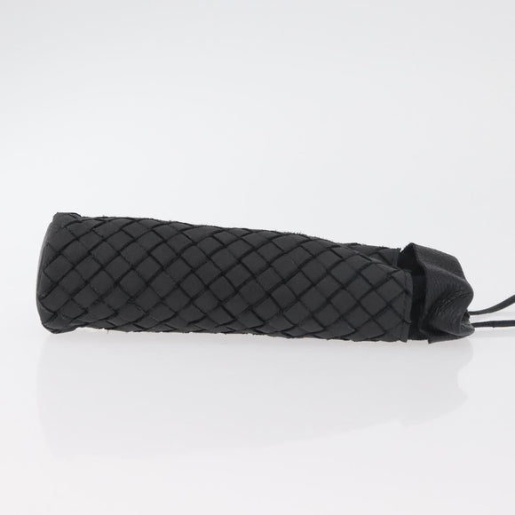 BOTTEGA VENETA INTRECCIATO Shoulder Pouch Leather Gray Auth bs34629A