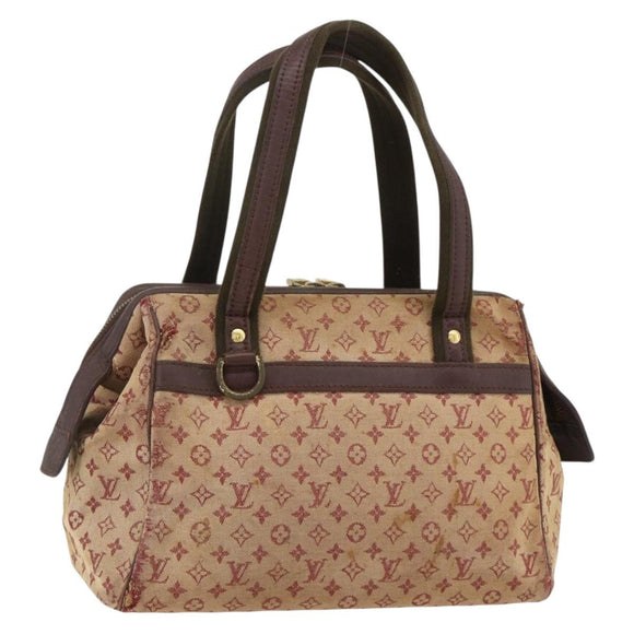 LOUIS VUITTON Monogram Mini Josephine PM Hand Bag Red M92216 LV Auth bs34631