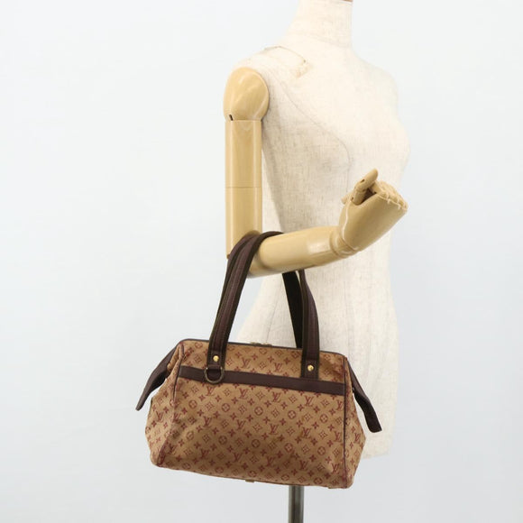 LOUIS VUITTON Monogram Mini Josephine PM Hand Bag Red M92216 LV Auth bs34631