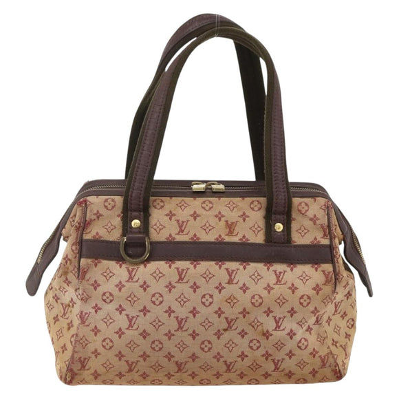 LOUIS VUITTON Monogram Mini Josephine PM Hand Bag Red M92216 LV Auth bs34631