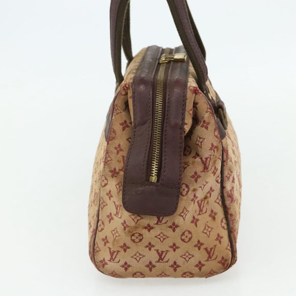 LOUIS VUITTON Monogram Mini Josephine PM Hand Bag Red M92216 LV Auth bs34631