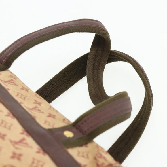 LOUIS VUITTON Monogram Mini Josephine PM Hand Bag Red M92216 LV Auth bs34631